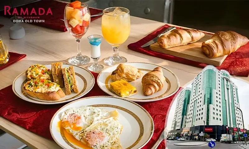 Daily Breakfast Buffet at R-Lounge Restaurant, Ramada Wyndham Doha Old Town!