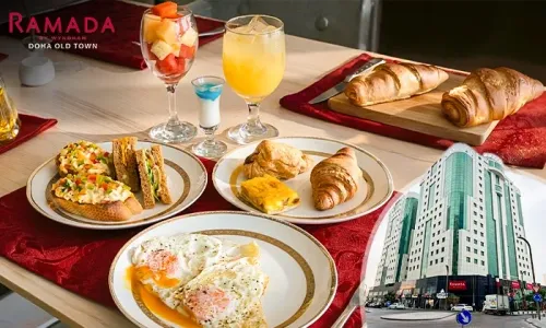 Daily Breakfast Buffet at R-Lounge Restaurant, Ramada Wyndham Doha Old Town!