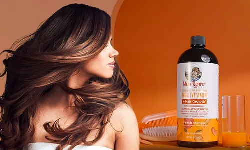 MaryRuth's, Liquid Morning Multivitamin + Hair Growth, Peach Mango!