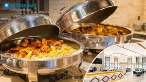Friday Brunch Buffet & Family Gathering at KUBE Restaurant, Wyndham Doha West Bay!