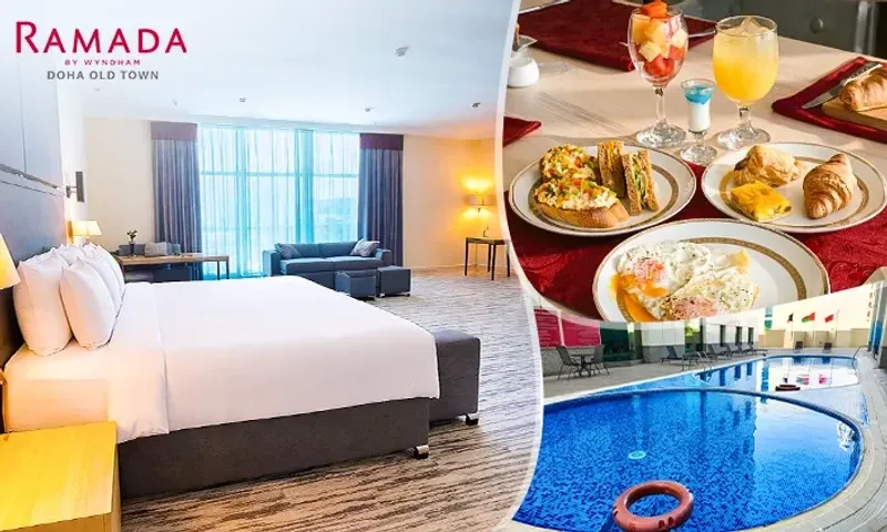 Monthly Rental with Daily Breakfast Buffet & Complimentary Services at Ramada by Wyndham Doha Old Town!