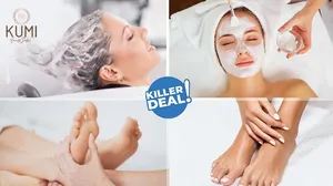 Killer Beauty Deal: Facial + Hair Mask with Blow-Dry + Threading + Massage + Mani-Pedi & More!