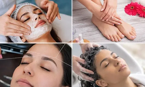 Beauty Refresh Package: Face Clean-Up, Hair Care & Express Mani Pedi with Threading!