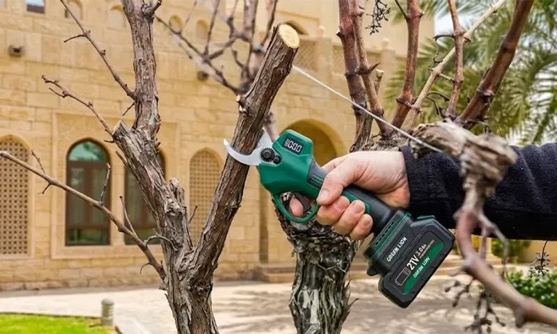 Green Lion Electric Pruning Shears - 400W Brushless | 27mm Max Cut | 42 Cuts/min | 2× 21V Batteries!