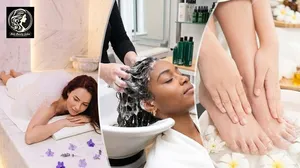 Luxury Beauty Escape Package: Moroccan Bath, Mani-Pedi, Hair Mask & Blow-Dry at Hela Beauty Center!