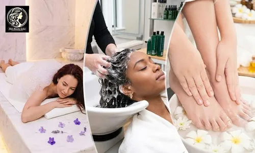 Luxury Beauty Escape Package: Moroccan Bath, Mani-Pedi, Hair Mask & Blow-Dry at Hela Beauty Center!