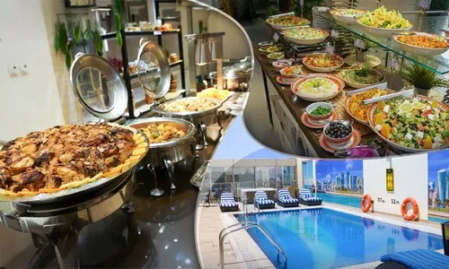 Friday Brunch Buffet with Pool Access at The Royal Riviera Hotel!