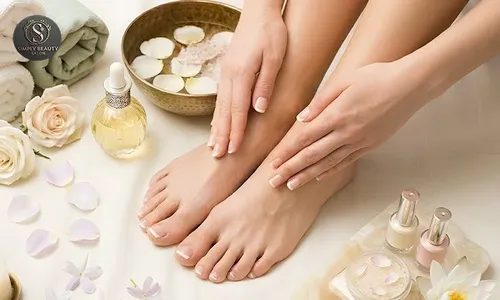 Beautiful Hands & Feet: Manicure, Pedicure & Foot Spa for Ladies at Simply Beauty Salon!