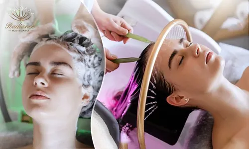 Radiant Hair Waterfall, Gold Mask Hair Treatment, Head & Shoulder Massage at Radiance Beauty Lounge, Millennium Place Hotel!