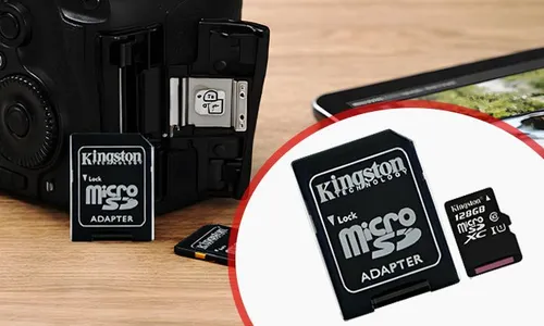 Kingston microSD Card with Adapter – High Speed | Plug and Play | Reliable Storage!