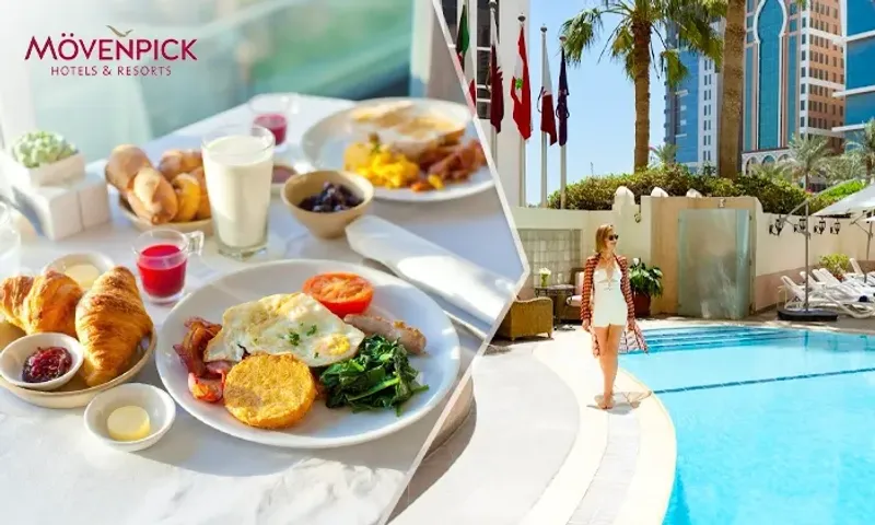 Weekday & Weekend Breakfast Buffet with Pool Access at Mövenpick Hotel Doha!