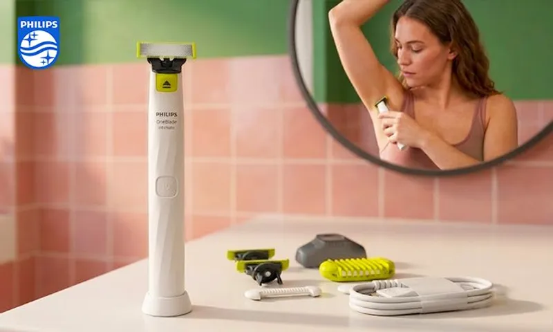 Philips OneBlade Intimate - SkinProtect Blade | 3mm Trimming Comb | 100% Waterproof!