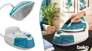 Beko Steam Generator Iron 5.8 Bar - Smart Mode | SteamXtra Soleplate!