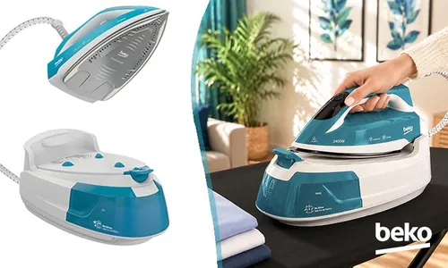 Beko Steam Generator Iron 5.8 Bar - Smart Mode | SteamXtra Soleplate!