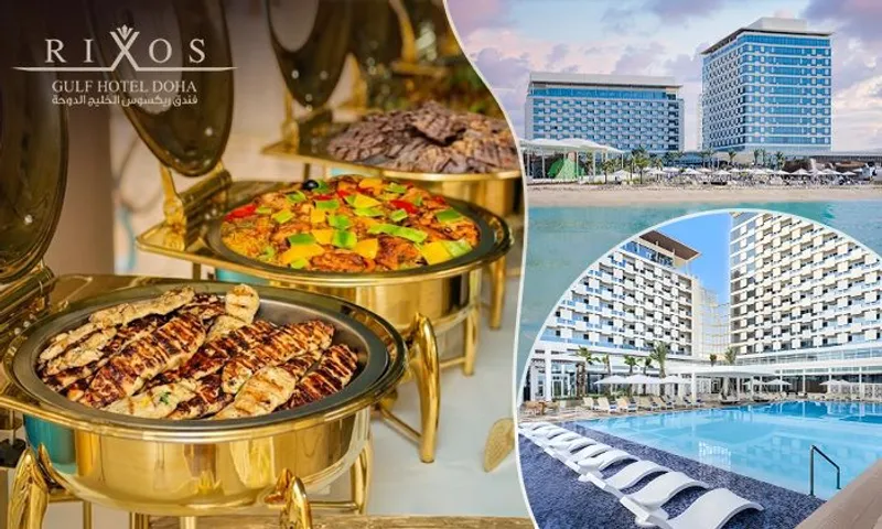 Weekend Brunch with Pool & Beach Access at Rixos Gulf Hotel Doha!