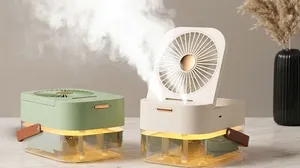 Portable Air Conditioner Fan – 3 Speed | Dual Spray | USB Rechargeable!