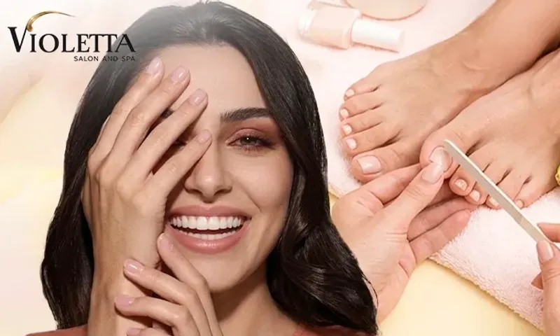 Japanese Manicure & Pedicure at Violetta Beauty Lounge!