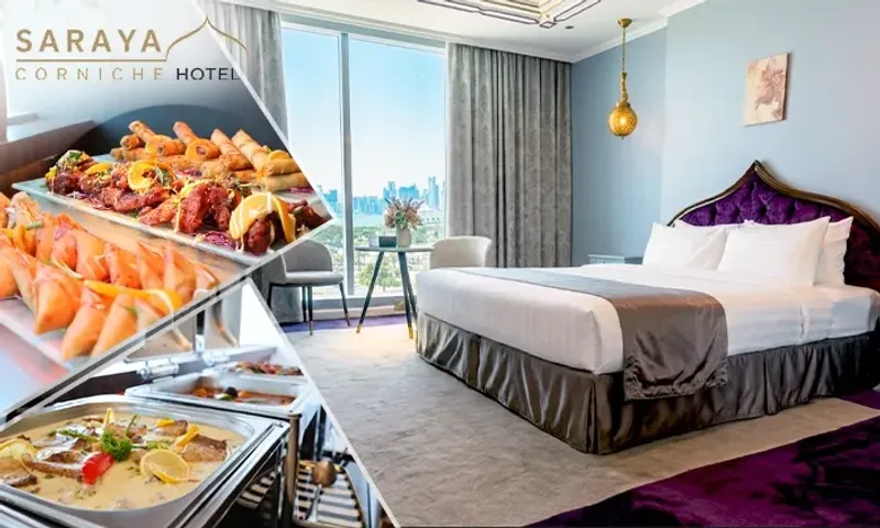 Deluxe Room Staycation & 12-Hour Day-Use for Two at Saraya Corniche Hotel!