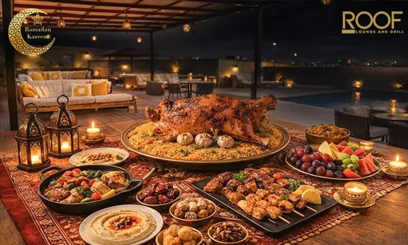 Grand Suhoor Buffet at The Roof Lounge, The Grand Lux Hotel!