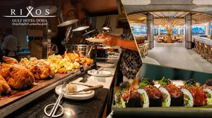Wednesday Late-Night Brunch Feast at Marina Restaurant, Rixos Gulf Hotel Doha!