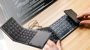 Foldable Bluetooth Keyboard with Touchpad!