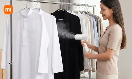 Xiaomi Handheld Garment Steamer – 26-Sec Heat Up | 30kPa Steam | 99.99% Bacteria Removal!