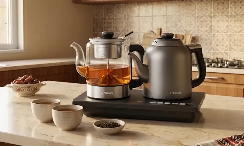LePresso AuraBrew Tea Brewer & Water Boiler - 1.2L Kettle + 1L Tea Maker!