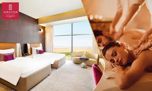 Deluxe Overnight Stay with Breakfast for TWO & Couple's Massage at AlRayyan Hotel Doha!