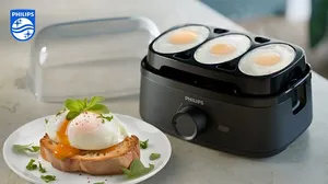 Philips 3000 Series Egg Cooker – 6-Egg Capacity | Boil and Poach | 400W Power!