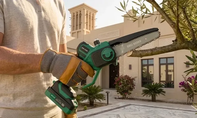 Green Lion GES-6 Cordless Electric Chainsaw – 1100W Brushless | 150mm Bar | 8m/s Chain Speed!