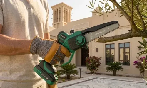 Green Lion GES-6 Cordless Electric Chainsaw – 1100W Brushless | 150mm Bar | 8m/s Chain Speed!