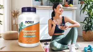 NOW Foods Magnesium Glycinate - 180 Tablets (100mg per Tablet)!