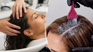 Complete Hair Makeover: Root Color, Hair Treatment & Blow-Dry!