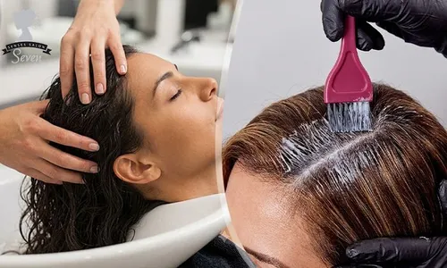 Complete Hair Makeover: Root Color, Hair Treatment & Blow-Dry!