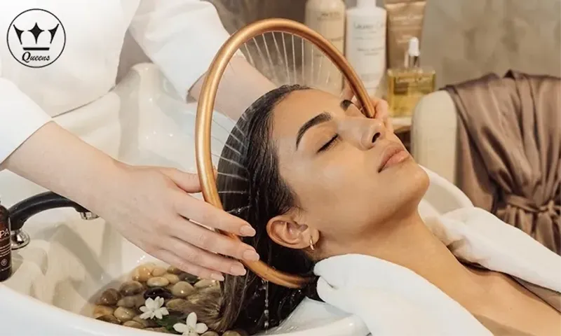 Korean Hair Spa, Scalp Analysis, Facial & Massage for Ladies at Queens Salon!