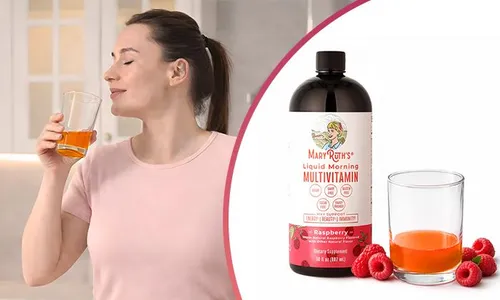 MaryRuth’s Liquid Morning Multivitamin Raspberry 30 fl oz (887 ml)| Complete Daily Vitamins | Vegan | Non-GMO | Gluten-Free